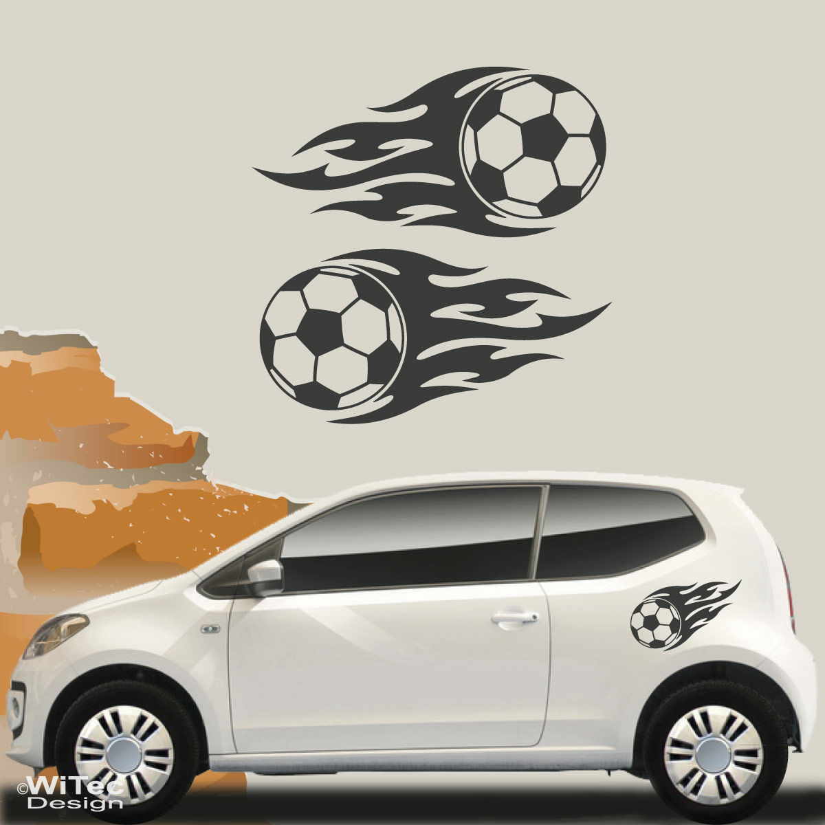 Spielen Fußball Fußball Auto Wischer Aufkleber 3D Lustige Auto Heckscheibe  Winken Wischer Aufkleber für Auto Styling Exterior Decor - AliExpress