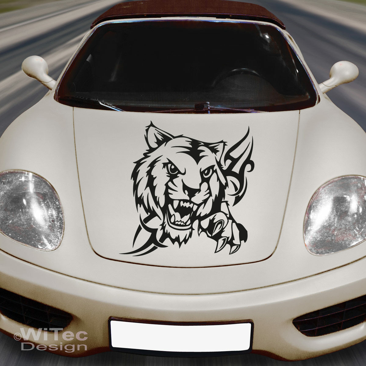 Auto styling aufkleber auto abdeckungen haube schutz film HD Tiere Tiger  Exterior zubehör aufkleber Auto zubehör, 135*150cm