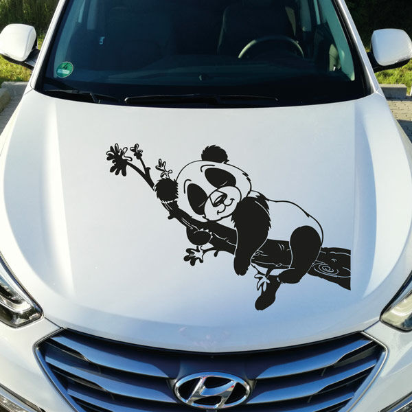 Stickeraffe Bad Panda Pandabär Bär Lustig Auto Aufkleber Sticker