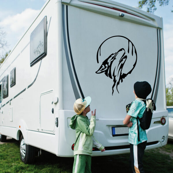 Aufkleber Wohnmobil 8x Feder Vogel Möwe Camper Wohnwagen Caravan